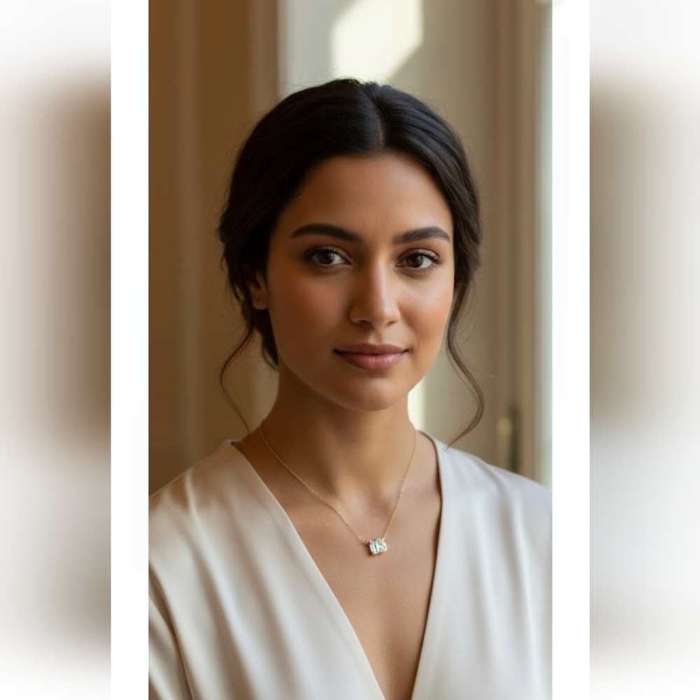 925 Dainty Cz Gold Vermeil Necklace